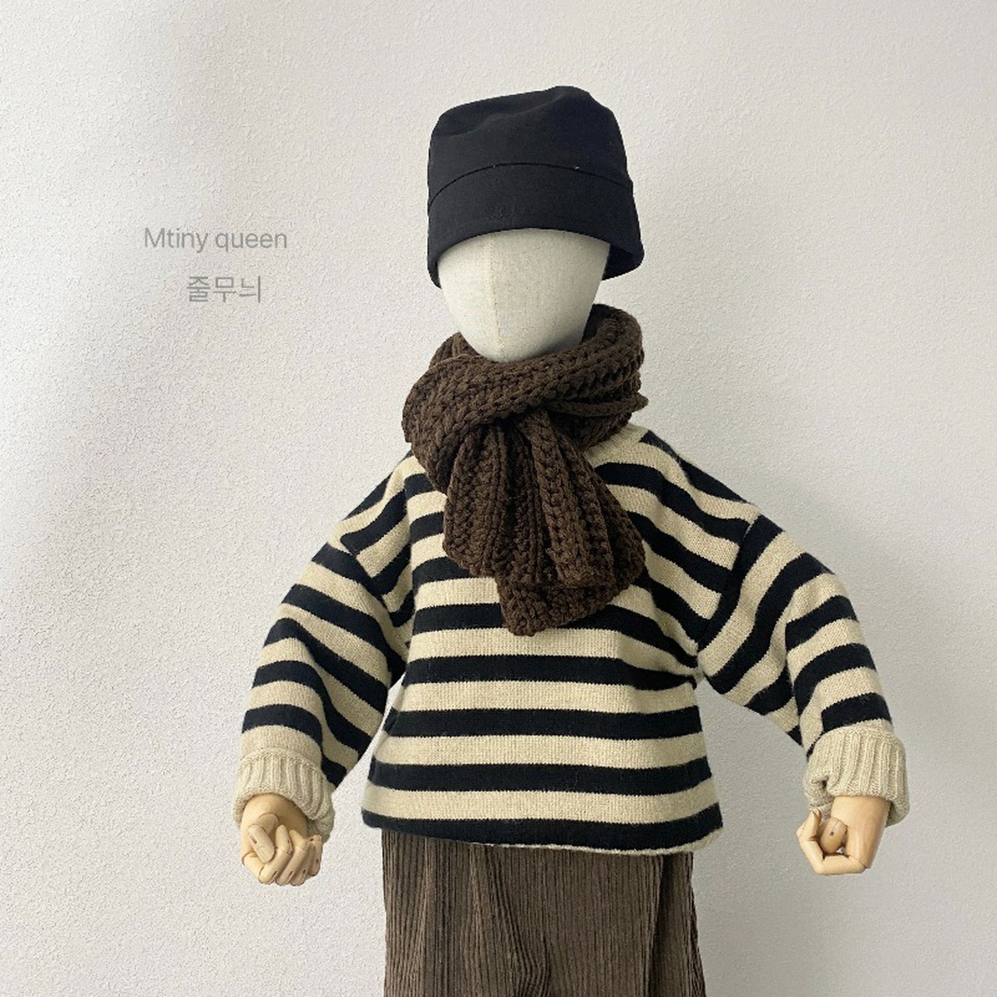 -キッズ ボーダー ニット トップス セーター【mh0000298】 - mamahalo shop - ニット・セーター -  べビー服 - 子供服 - 男の子 - 女の子