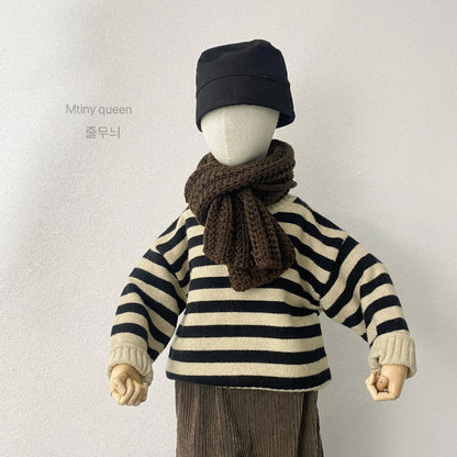 -キッズ ボーダー ニット トップス セーター【mh0000298】 - mamahalo shop - ニット・セーター -  べビー服 - 子供服 - 男の子 - 女の子