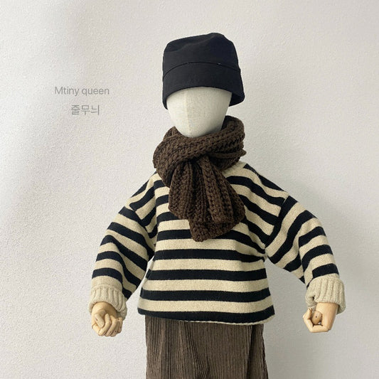 -キッズ ボーダー ニット トップス セーター【mh0000298】 - mamahalo shop - ニット・セーター -  べビー服 - 子供服 - 男の子 - 女の子