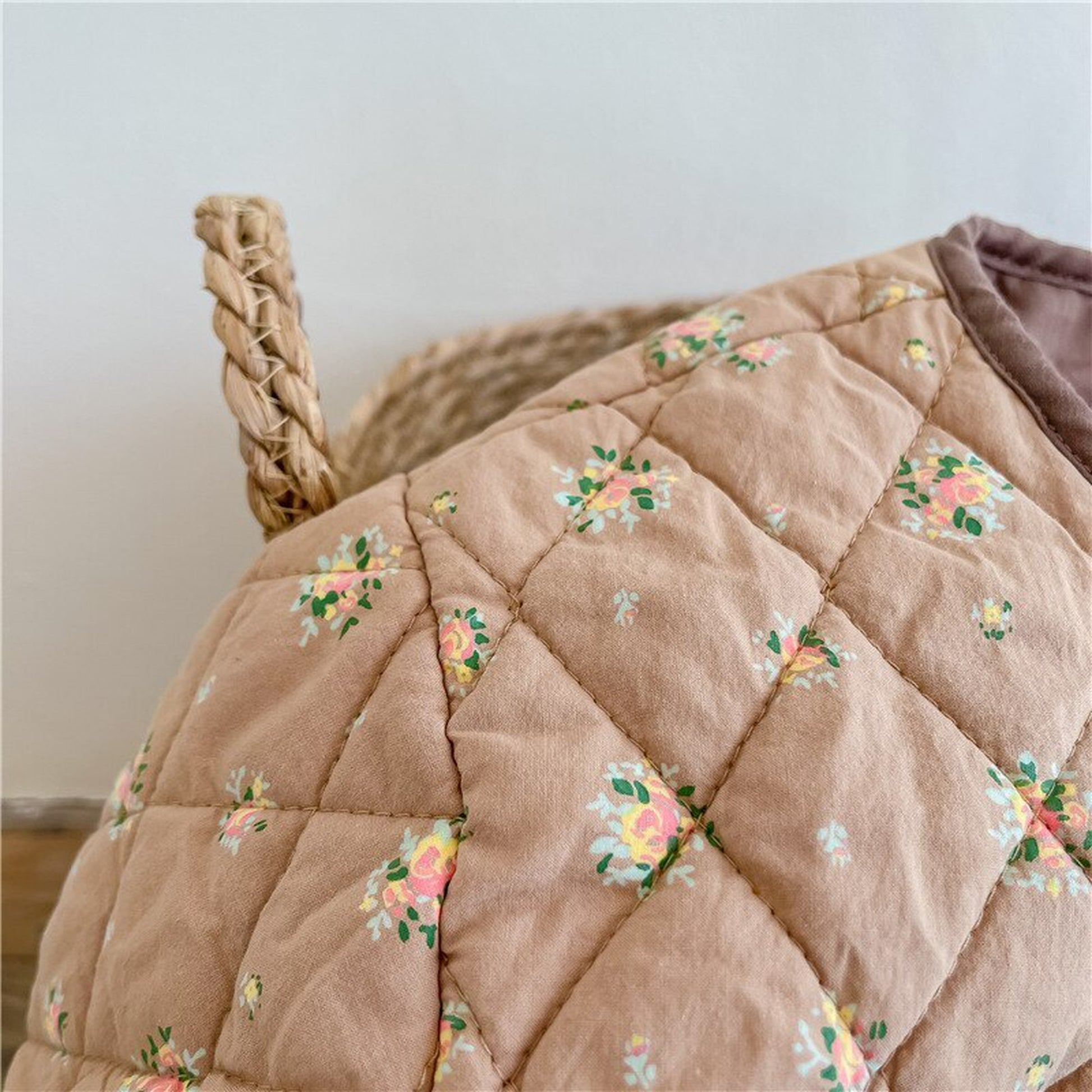 -キッズ フラワー キルティング ジャケット コート【mh0000277】 - mamahalo shop - ショートコート・ジャケット・ジャンパー -  べビー服 - 子供服 - 男の子 - 女の子