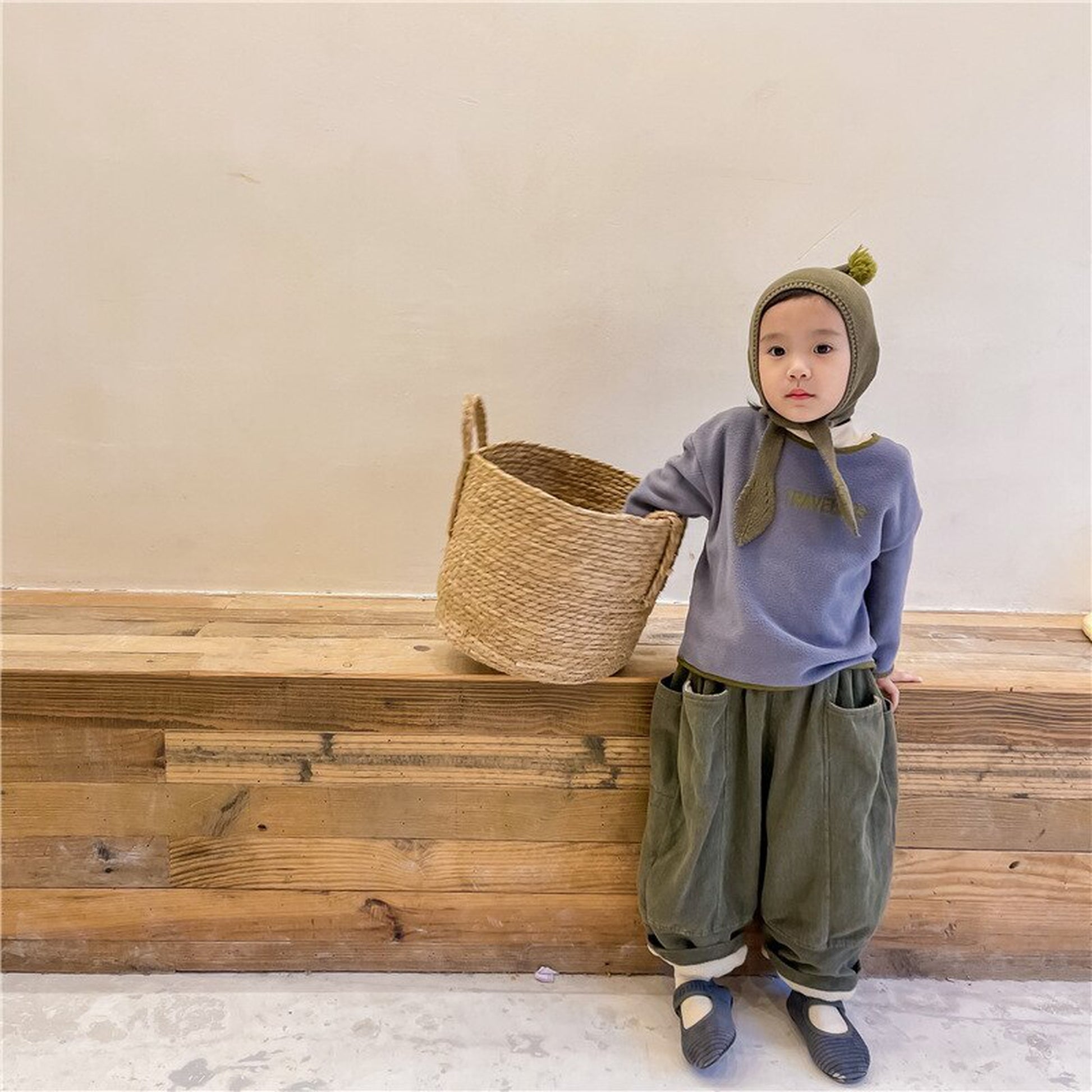 -キッズ 裏起毛 ロングパンツ 暖パン【mh0000281】 - mamahalo shop - ロングパンツ・スウェットパンツ -  べビー服 - 子供服 - 男の子 - 女の子