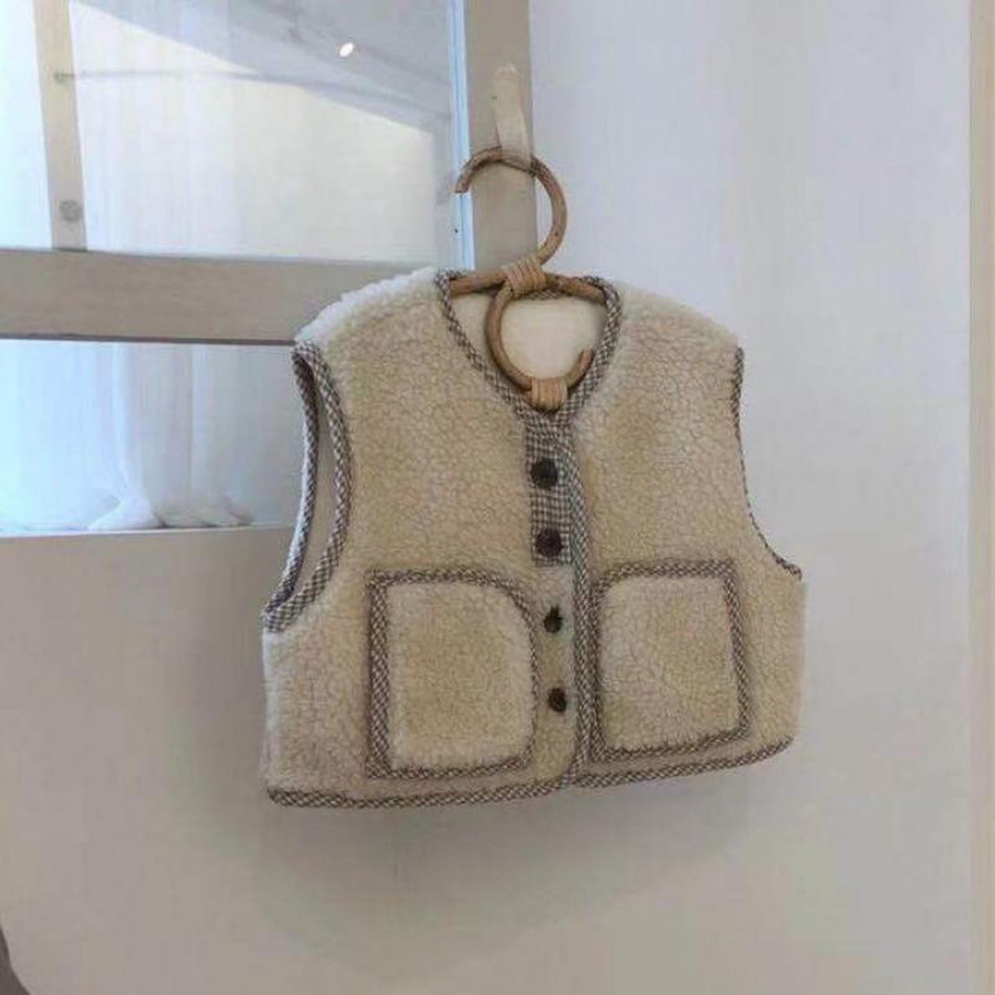 -ベビー ボア ベスト アウター【mh0000239】 - mamahalo shop - ベスト -  べビー服 - 子供服 - 男の子 - 女の子