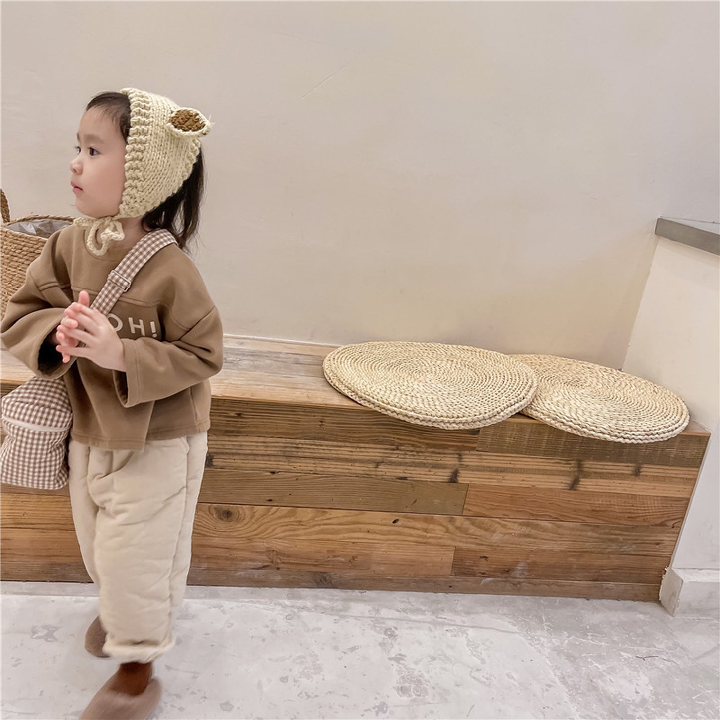 -キッズ レター ロゴ トップス スウェットシャツ【mh0000252】 - mamahalo shop - トレーナー・フーディ -  べビー服 - 子供服 - 男の子 - 女の子