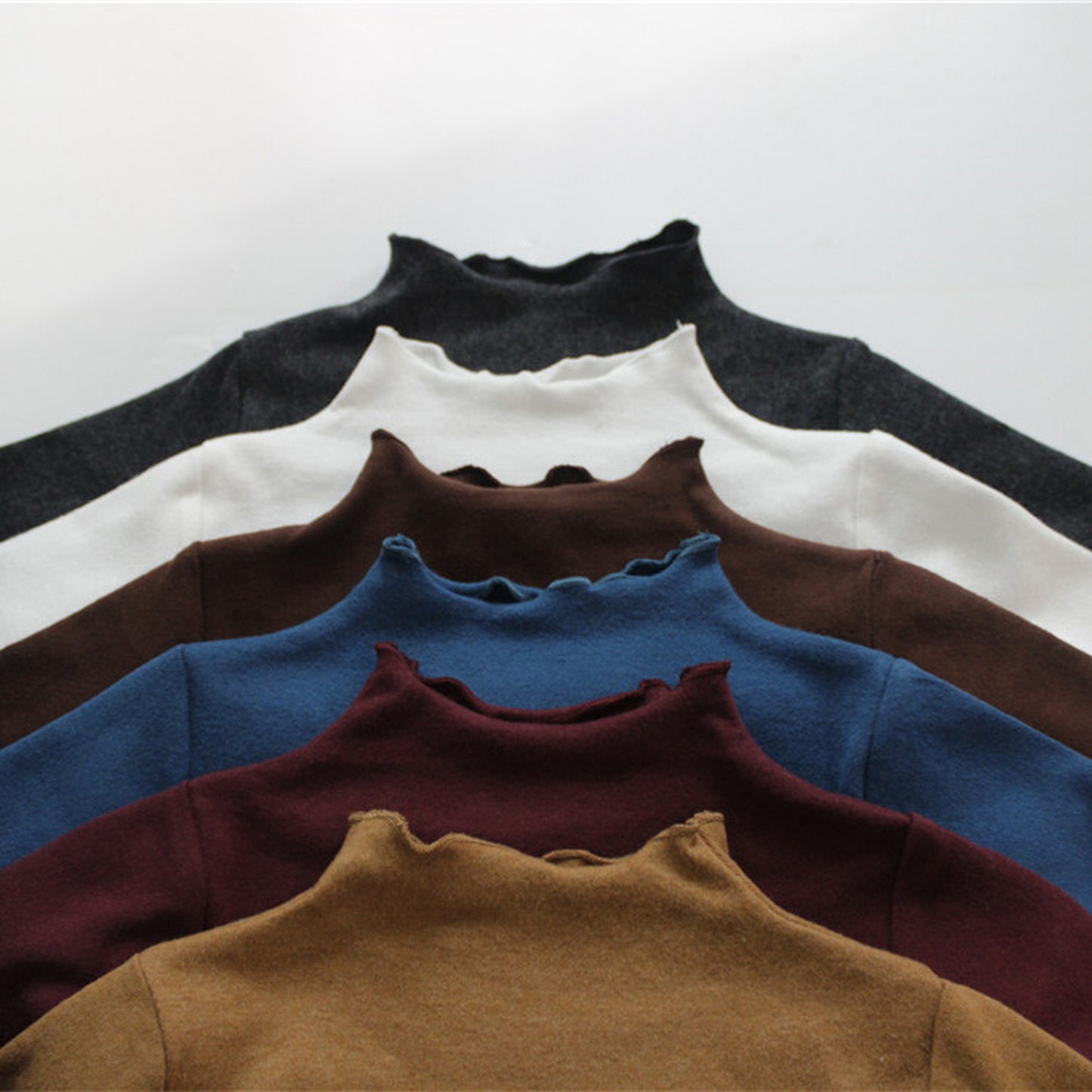 -キッズ フリルネック Tシャツ トップス【mh0000213】 - mamahalo shop - 長袖Tシャツ -  べビー服 - 子供服 - 男の子 - 女の子