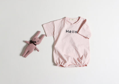 -ベビー HELLO  半袖 ロンパース【mh0000562】 - mamahalo shop - 半袖ロンパース -  べビー服 - 子供服 - 男の子 - 女の子