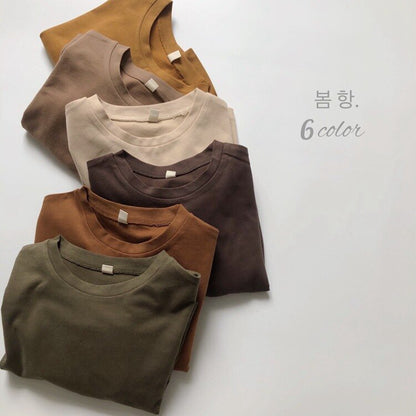 -キッズ ルーズ 長袖 Tシャツ トップス - mamahalo shop - 長袖Tシャツ -  べビー服 - 子供服 - 男の子 - 女の子