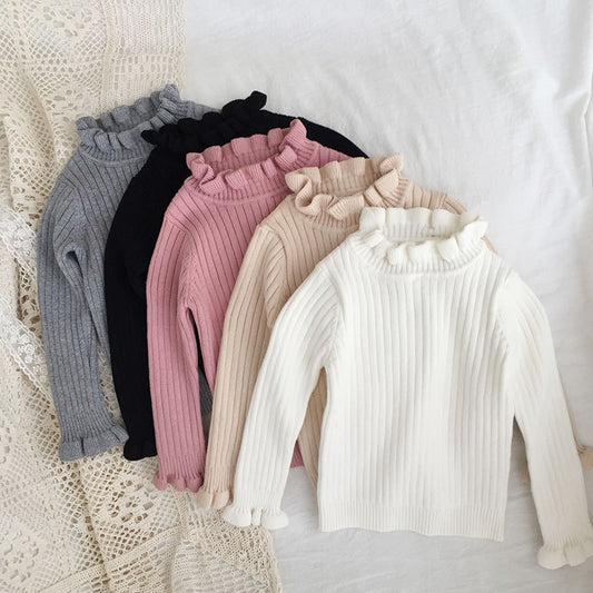 -キッズ ニット フリル トップス カットソー セーター【mh0000212】 - mamahalo shop - ニット・セーター -  べビー服 - 子供服 - 男の子 - 女の子