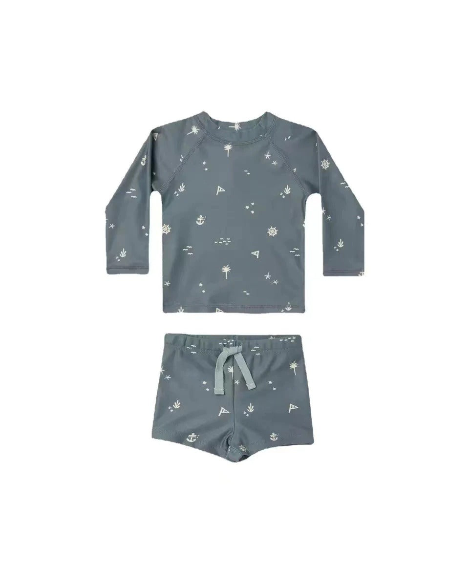 -キッズ ボーイズ 水着 セット ラッシュガード セパレート スイムウェア【mh0000673】 - mamahalo shop - ベビー用水着 -  べビー服 - 子供服 - 男の子 - 女の子