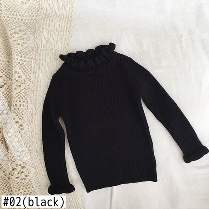 -キッズ ニット フリル トップス カットソー セーター【mh0000212】 - mamahalo shop - ニット・セーター -  べビー服 - 子供服 - 男の子 - 女の子