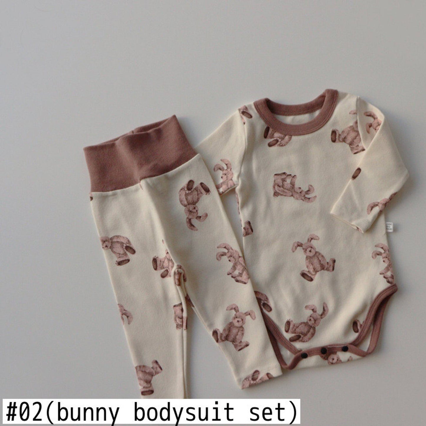 -ベビー セットアップ くま うさぎ パジャマ ロンパース パンツ Tシャツ - mamahalo shop - 長袖パジャマ -  べビー服 - 子供服 - 男の子 - 女の子