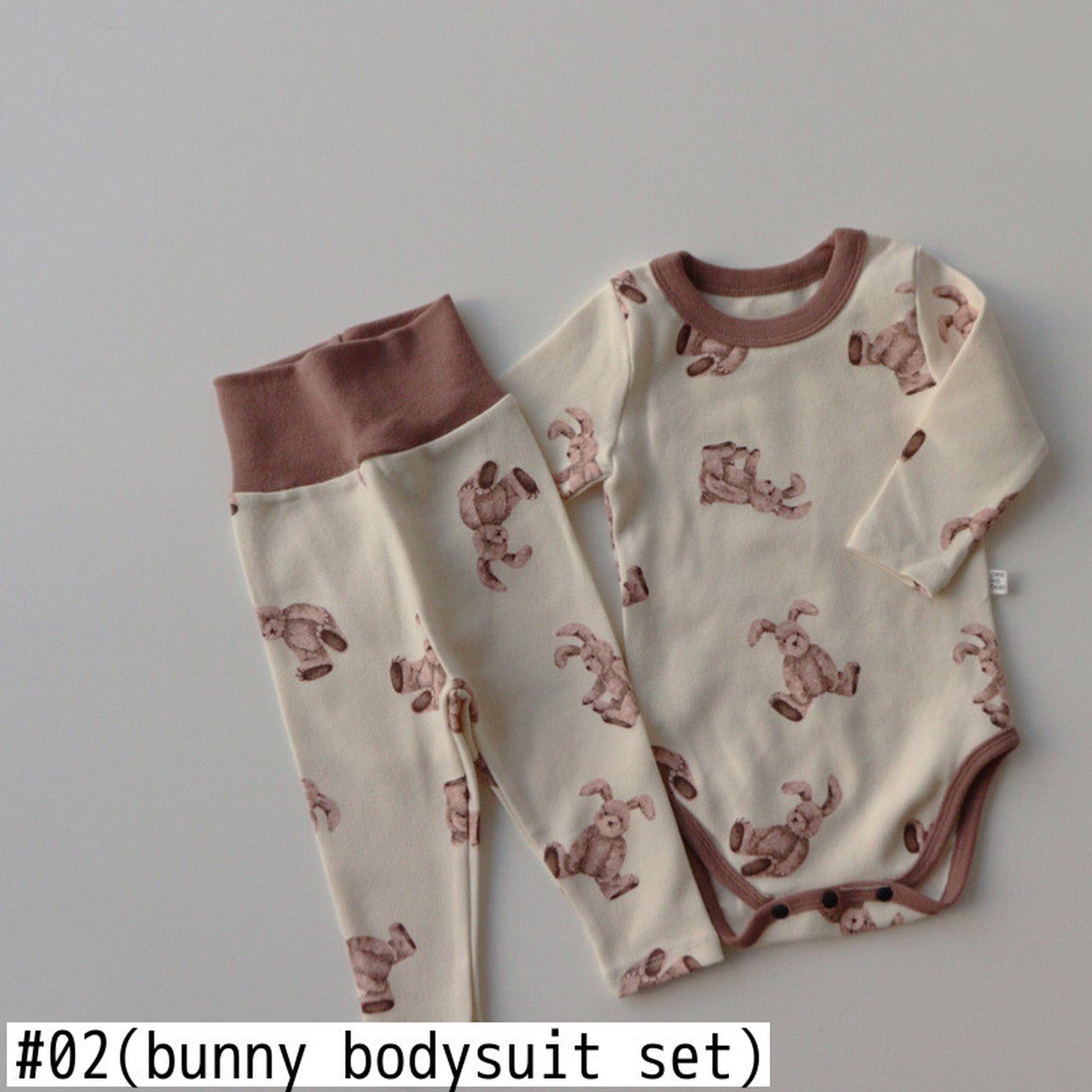 -ベビー セットアップ くま うさぎ パジャマ ロンパース パンツ Tシャツ - mamahalo shop - 長袖パジャマ -  べビー服 - 子供服 - 男の子 - 女の子