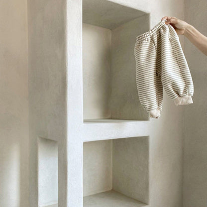 -ベビー ボーダー 無地 スウェット パンツ【mh0000197】 - mamahalo shop - ロングパンツ・スウェットパンツ -  べビー服 - 子供服 - 男の子 - 女の子