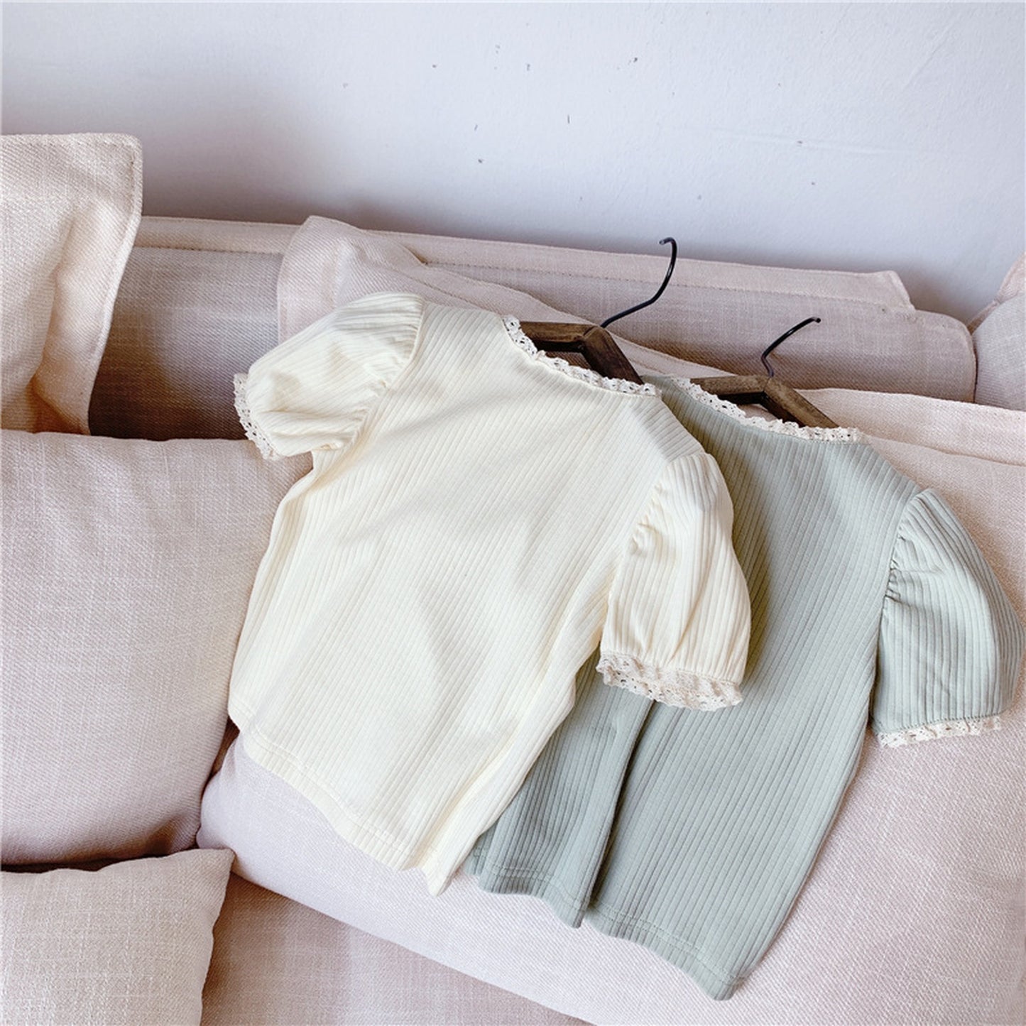 -キッズ レース 半袖 トップス - mamahalo shop - 半袖Tシャツ -  べビー服 - 子供服 - 男の子 - 女の子