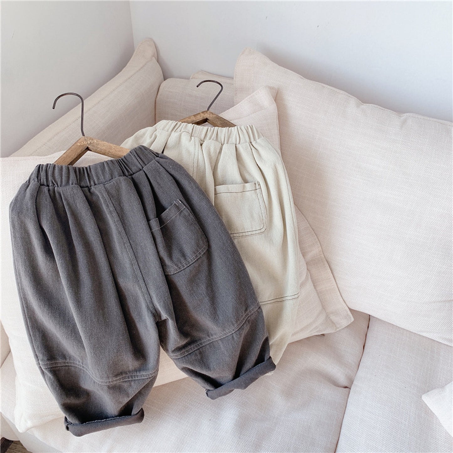 -# キッズパンツ ルーズ 切り替え クロップドパンツ 2カラー【mh0000407】 - mamahalo shop - ロングパンツ・スウェットパンツ -  べビー服 - 子供服 - 男の子 - 女の子