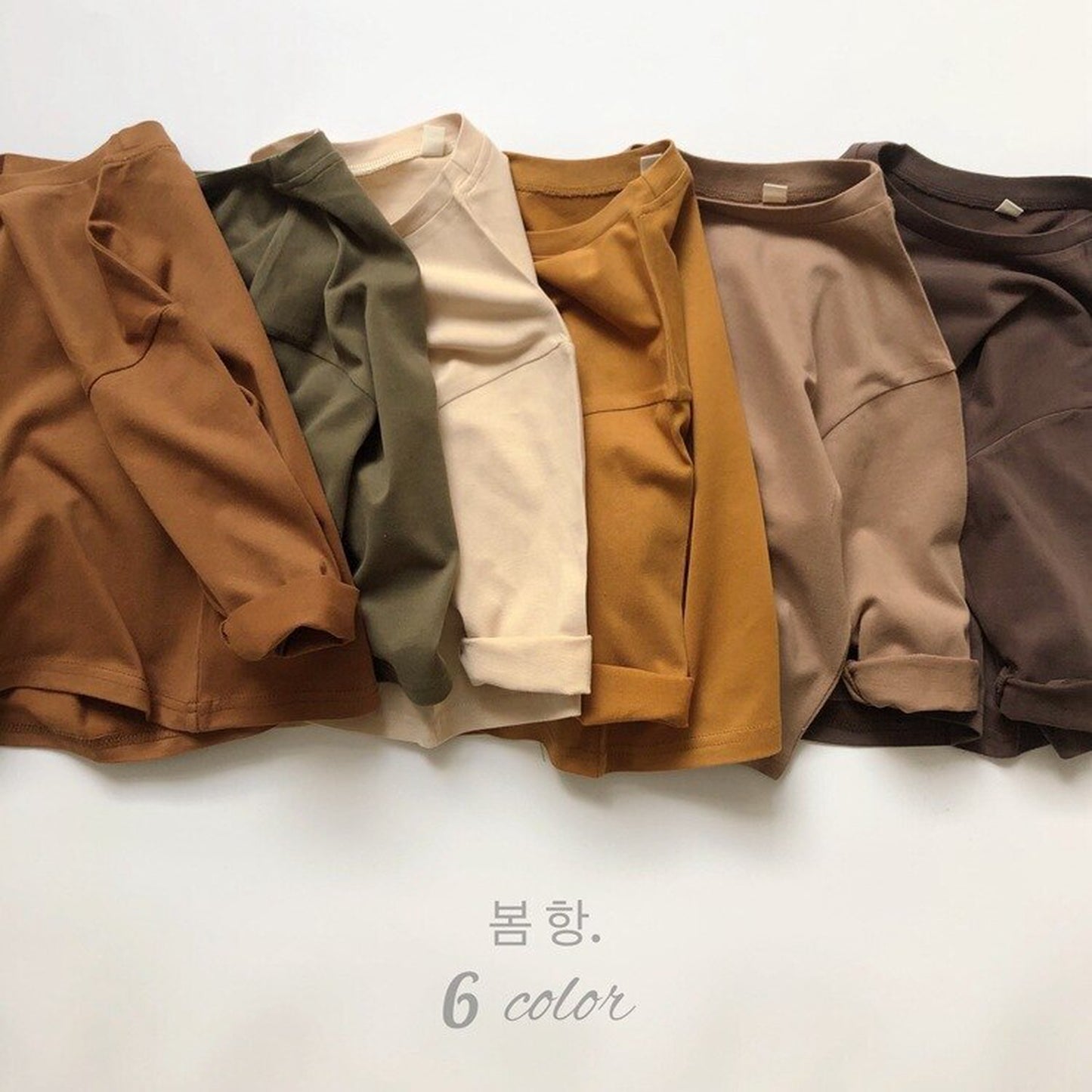 -キッズ ルーズ 長袖 Tシャツ トップス - mamahalo shop - 長袖Tシャツ -  べビー服 - 子供服 - 男の子 - 女の子