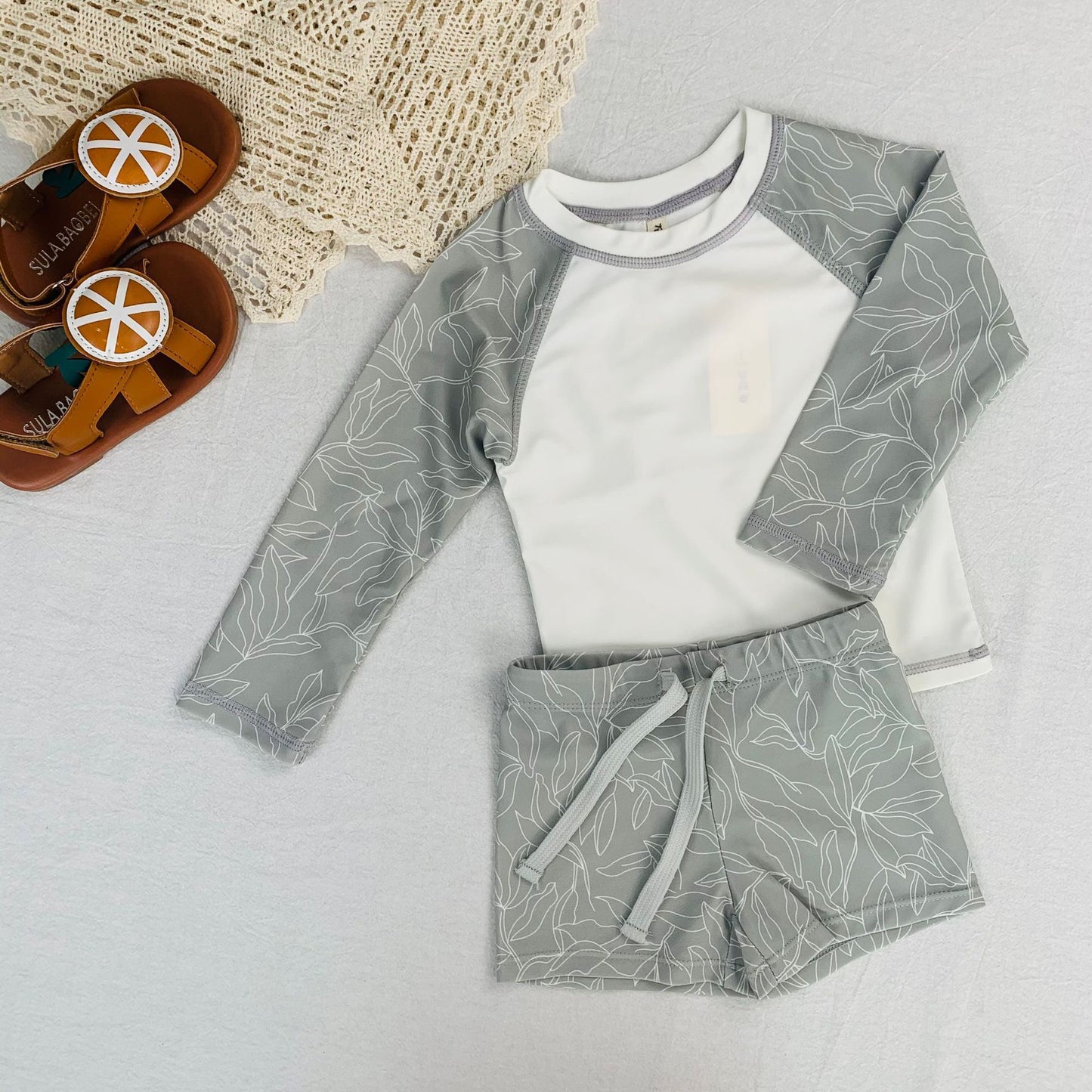 -キッズ ボーイズ 水着 セット ラッシュガード セパレート スイムウェア【mh0000673】 - mamahalo shop - ベビー用水着 -  べビー服 - 子供服 - 男の子 - 女の子