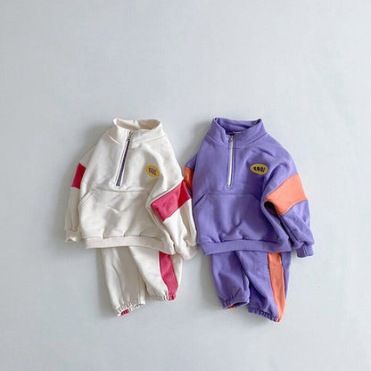 -ベビー キッズ スウェット セットアップ トップス パンツ【mh0000224】 - mamahalo shop - 長袖セットアップ -  べビー服 - 子供服 - 男の子 - 女の子