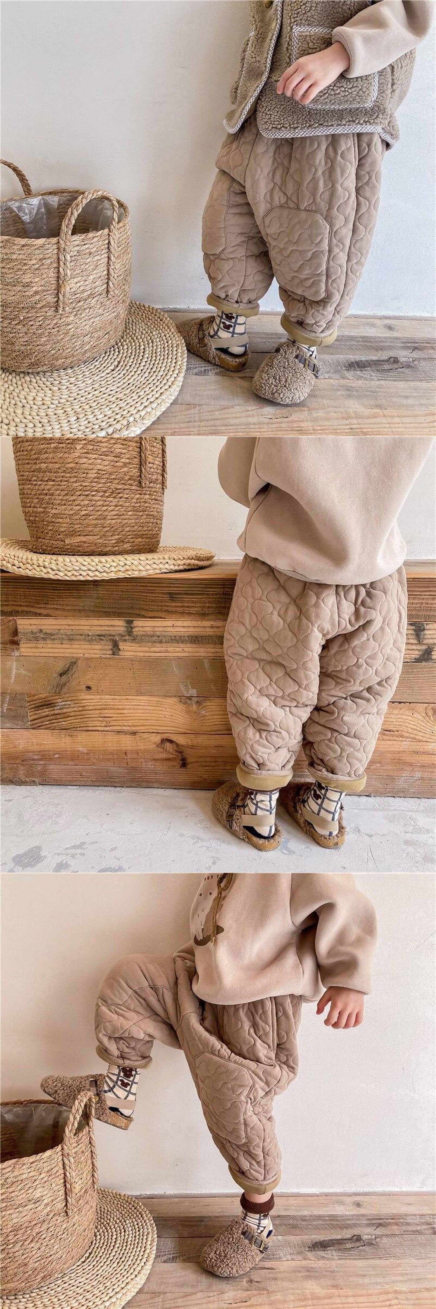 -キッズ キルティング アウター パンツ【mh0000250】 - mamahalo shop - ロングパンツ・スウェットパンツ -  べビー服 - 子供服 - 男の子 - 女の子