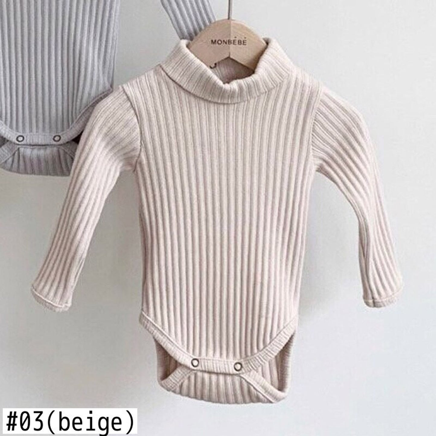 -ベビー タートル ハイネック ロンパース【mh0000222】 - mamahalo shop - 長袖ロンパース -  べビー服 - 子供服 - 男の子 - 女の子