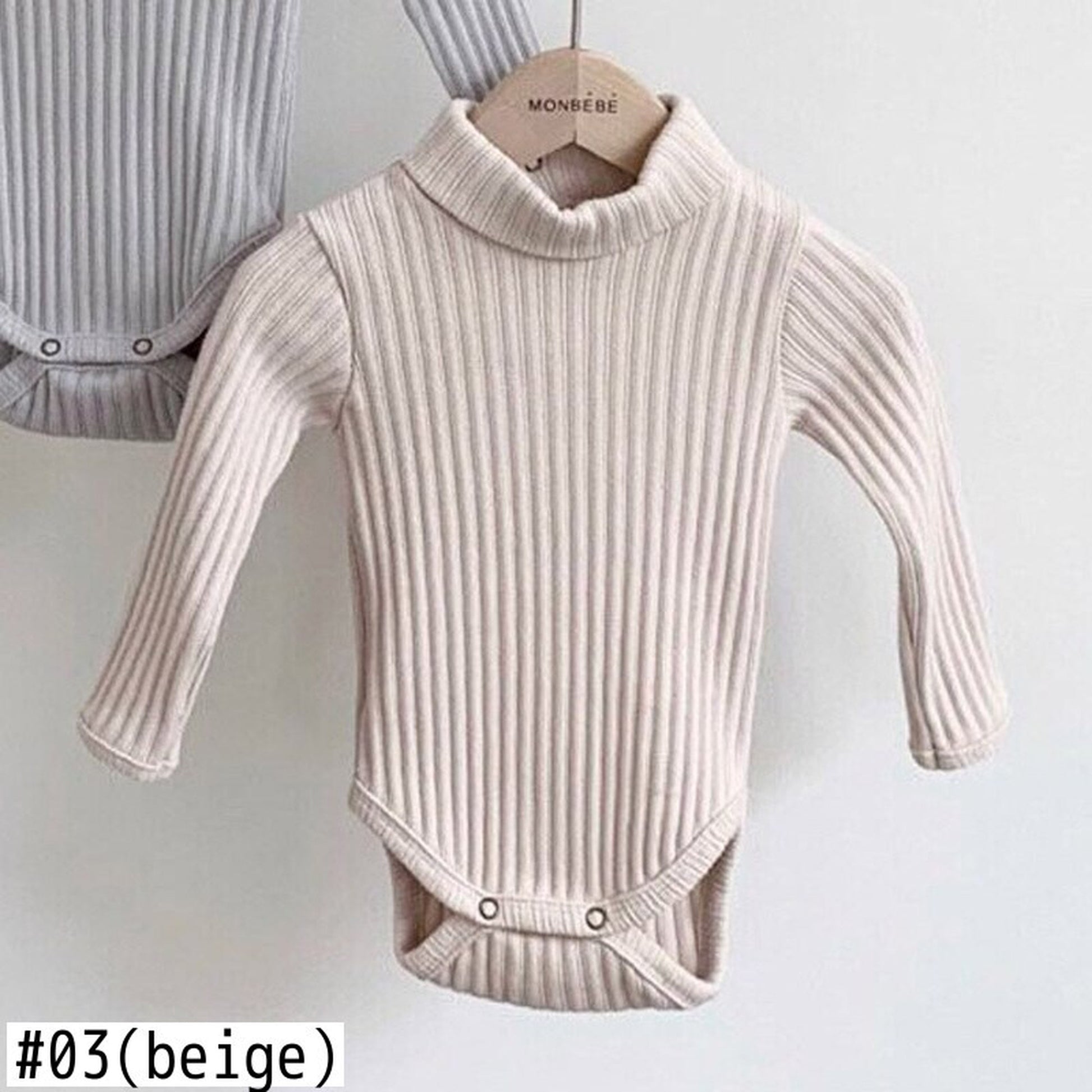 -ベビー タートル ハイネック ロンパース【mh0000222】 - mamahalo shop - 長袖ロンパース -  べビー服 - 子供服 - 男の子 - 女の子