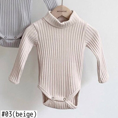 -ベビー タートル ハイネック ロンパース【mh0000222】 - mamahalo shop - 長袖ロンパース -  べビー服 - 子供服 - 男の子 - 女の子