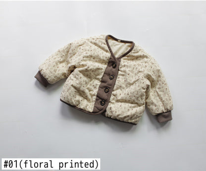 -キッズ フラワー ジャケット【mh0000300】 - mamahalo shop - ショートコート・ジャケット・ジャンパー -  べビー服 - 子供服 - 男の子 - 女の子