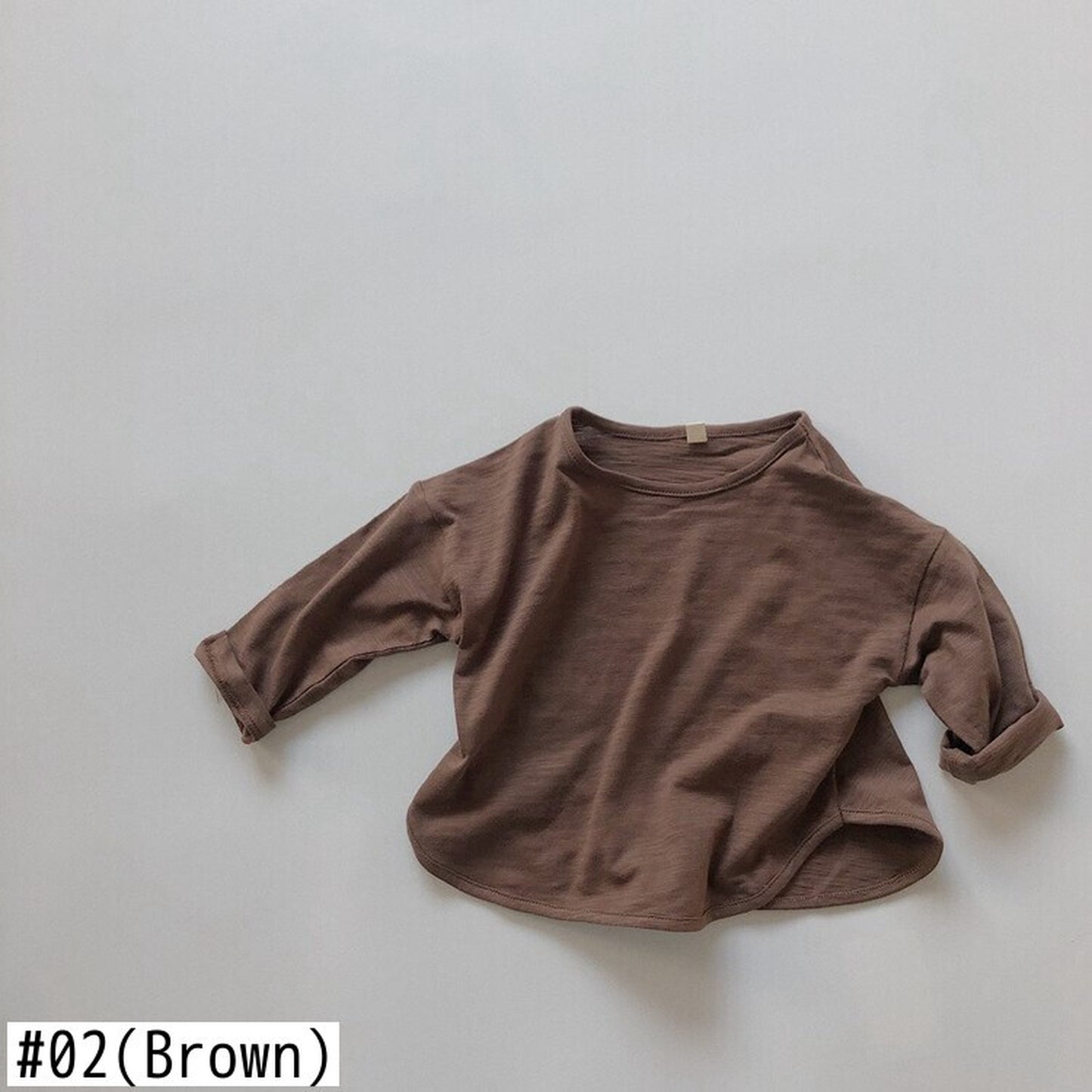 -キッズ シンプル 長袖 Tシャツ【mh0000233】 - mamahalo shop - 長袖Tシャツ -  べビー服 - 子供服 - 男の子 - 女の子