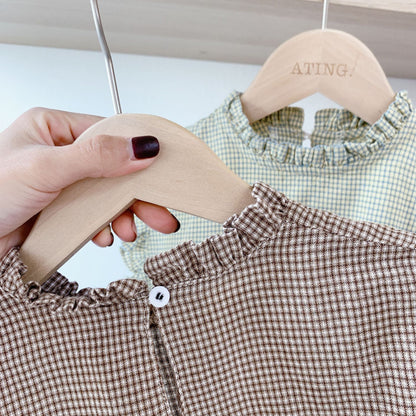 -キッズ チェック ノースリーブ トップス【mh0000046】 - mamahalo shop - タンクトップ・キャミソール・ノースリーブトップス -  べビー服 - 子供服 - 男の子 - 女の子