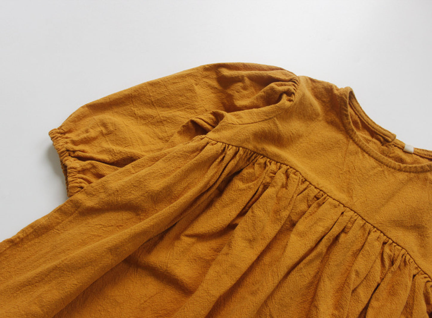 -キッズ コットンリネン ワンピース【mh0000321】 - mamahalo shop - 長袖ワンピース -  べビー服 - 子供服 - 男の子 - 女の子