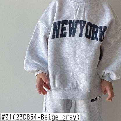 -キッズ スウェット セットアップ トレーナー パンツ【mh0000091】 - mamahalo shop - 長袖セットアップ -  べビー服 - 子供服 - 男の子 - 女の子