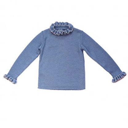 -ベビー ニット フリル襟 カットソー トップス【mh0000099】 - mamahalo shop - ニット・セーター -  べビー服 - 子供服 - 男の子 - 女の子