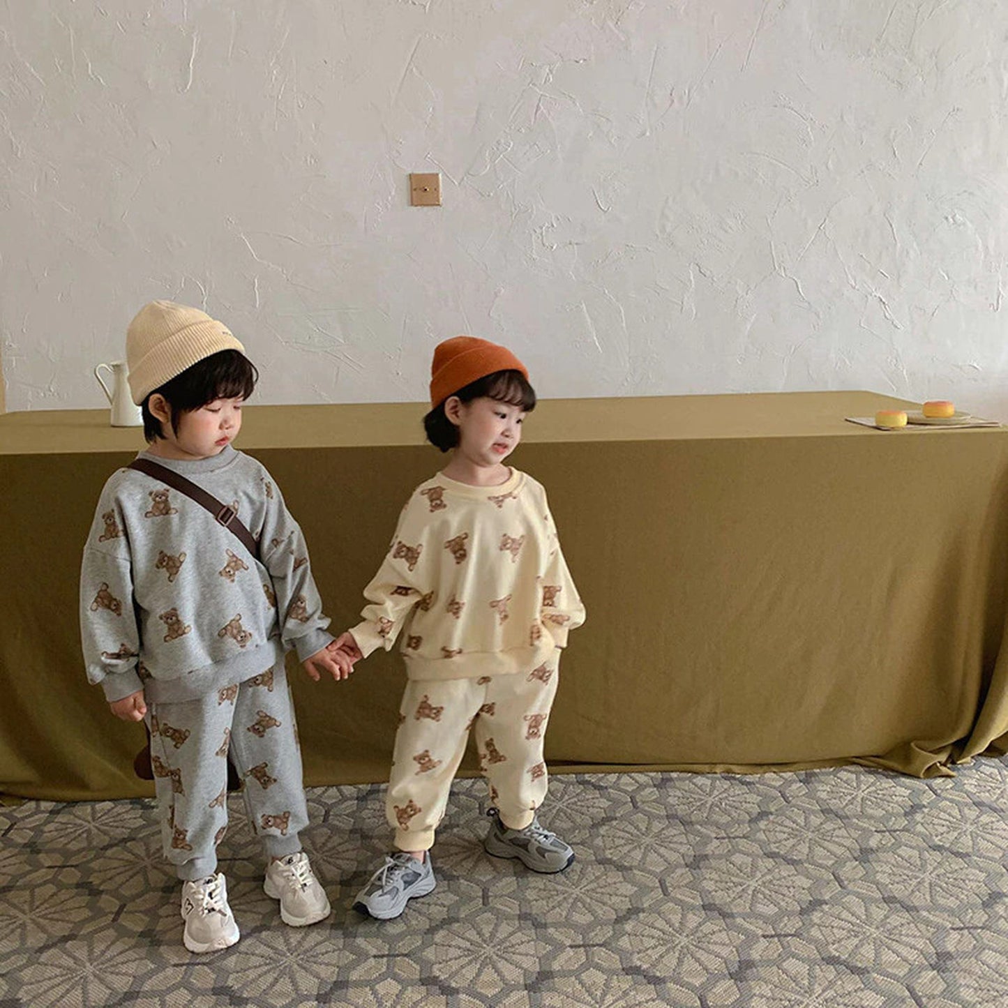 -キッズ セットアップ トレーナー パンツ スウェット【mh0000059】 - mamahalo shop - 長袖セットアップ -  べビー服 - 子供服 - 男の子 - 女の子