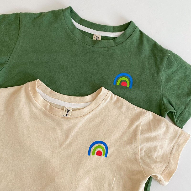 -# キッズ レインボー 虹 プリント 半袖 Tシャツ トップス【mh0001904】 - mamahalo shop - 半袖Tシャツ -  べビー服 - 子供服 - 男の子 - 女の子