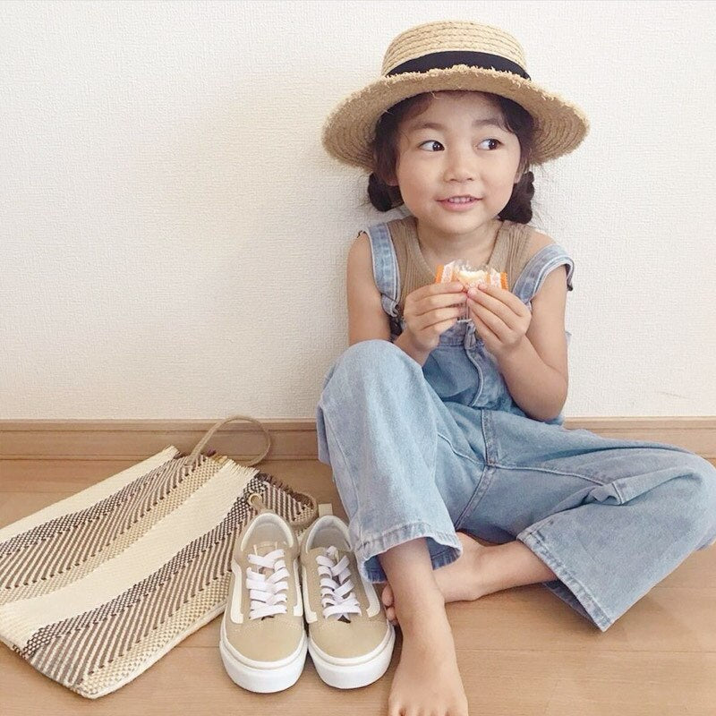 -キッズ デニム サロペット オーバーオール【mh0001323】 - mamahalo shop - オーバーオール -  べビー服 - 子供服 - 男の子 - 女の子