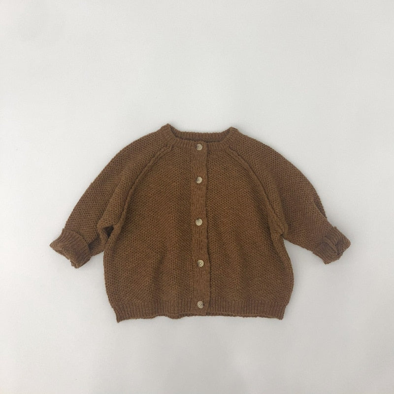 -キッズ ニット ルーズ カーディガン - mamahalo shop - カーディガン・パーカー -  べビー服 - 子供服 - 男の子 - 女の子