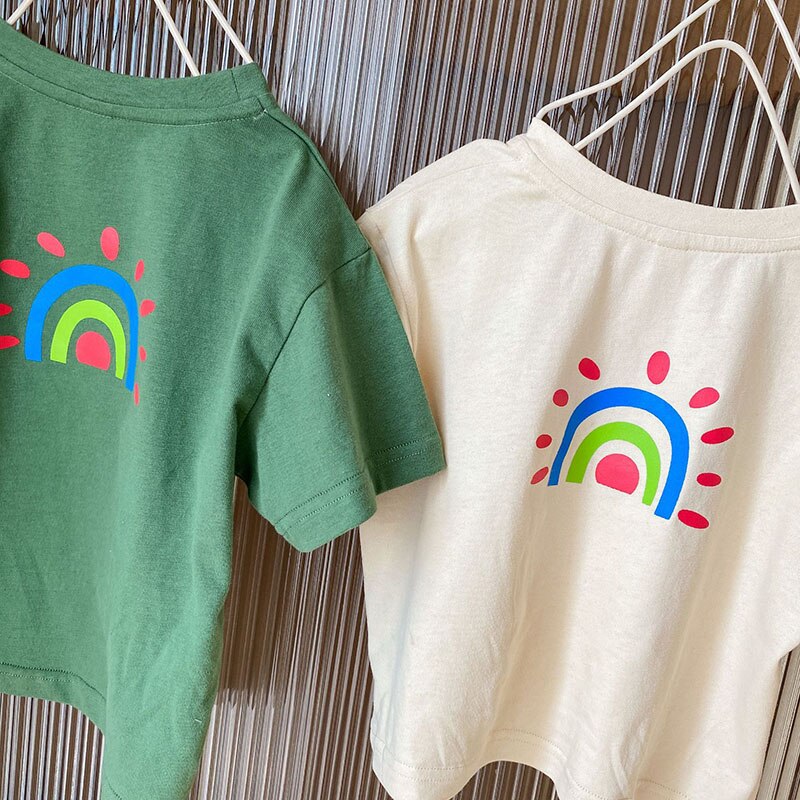 -# キッズ レインボー 虹 プリント 半袖 Tシャツ トップス【mh0001904】 - mamahalo shop - 半袖Tシャツ -  べビー服 - 子供服 - 男の子 - 女の子