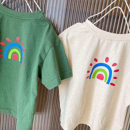 -# キッズ レインボー 虹 プリント 半袖 Tシャツ トップス【mh0001904】 - mamahalo shop - 半袖Tシャツ -  べビー服 - 子供服 - 男の子 - 女の子