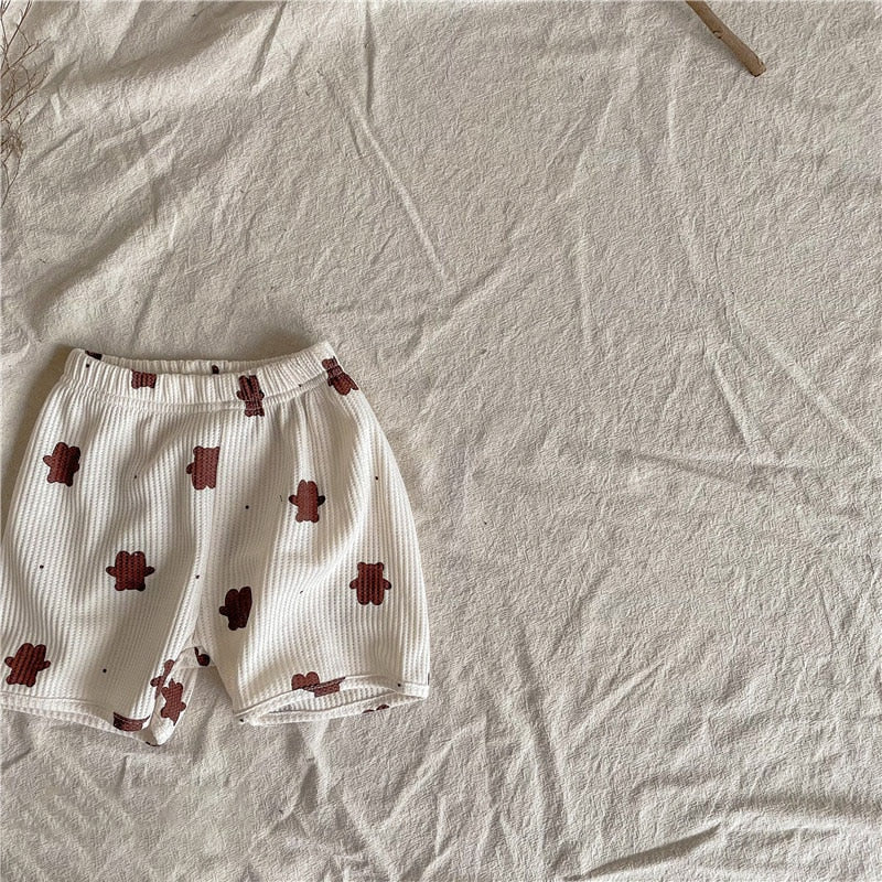 -キッズ くま セットアップ【mh0000448】 - mamahalo shop - ノースリーブセットアップ -  べビー服 - 子供服 - 男の子 - 女の子