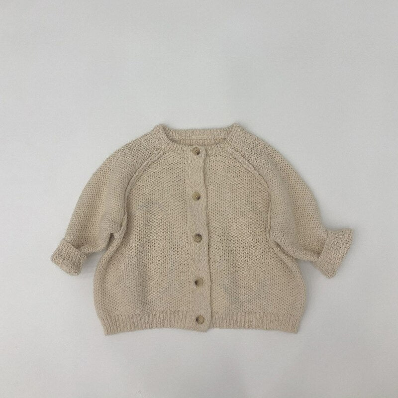 -キッズ ニット ルーズ カーディガン - mamahalo shop - カーディガン・パーカー -  べビー服 - 子供服 - 男の子 - 女の子