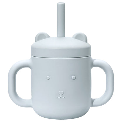 -シリコン ストロー付き カップ コップ - mamahalo shop - ベビーキッズ食器 -  べビー服 - 子供服 - 男の子 - 女の子