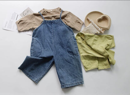 -キッズ ルーズ シンプル 半袖 Tシャツ - mamahalo shop - 半袖Tシャツ -  べビー服 - 子供服 - 男の子 - 女の子