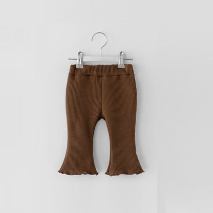 -ベビー キッズ チェック 無地 フリル フレア レギンス パンツ【mh0001438】 - mamahalo shop - レギンスパンツ -  べビー服 - 子供服 - 男の子 - 女の子