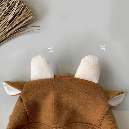 -ベビー 牛 COW 半袖ロンパース 帽子セット【mh0000042】 - mamahalo shop - 半袖ロンパース -  べビー服 - 子供服 - 男の子 - 女の子