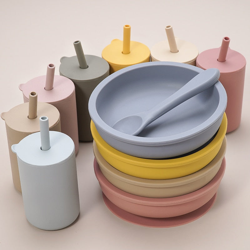 -# シリコン ストロー付き カップ シッピー タンブラー【mh0001586】 - mamahalo shop - ベビーキッズ食器 -  べビー服 - 子供服 - 男の子 - 女の子