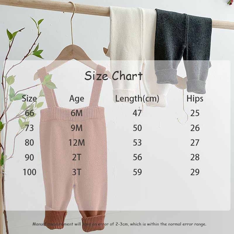-ベビー ニット サスペンダー サロペット パンツ【mh0001336】 - mamahalo shop - サロペットパンツ・サスペンダーパンツ -  べビー服 - 子供服 - 男の子 - 女の子