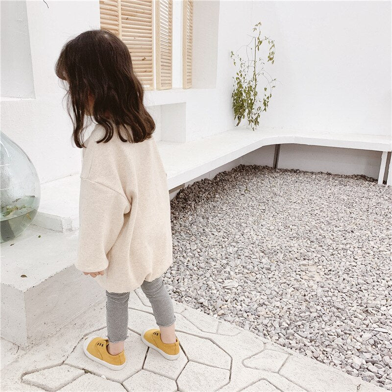 -キッズ にんじん ロング スウェットシャツ ワンピース - mamahalo shop - 長袖Tシャツ -  べビー服 - 子供服 - 男の子 - 女の子