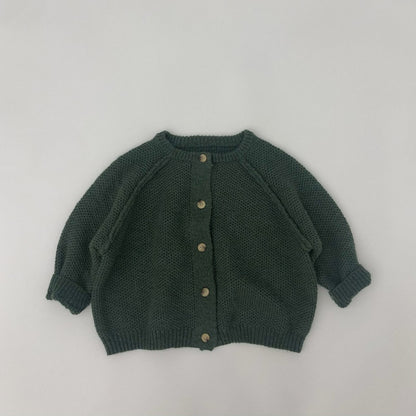 -キッズ ニット ルーズ カーディガン - mamahalo shop - カーディガン・パーカー -  べビー服 - 子供服 - 男の子 - 女の子