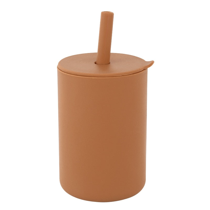 -# シリコン ストロー付き カップ シッピー タンブラー【mh0001586】 - mamahalo shop - ベビーキッズ食器 -  べビー服 - 子供服 - 男の子 - 女の子