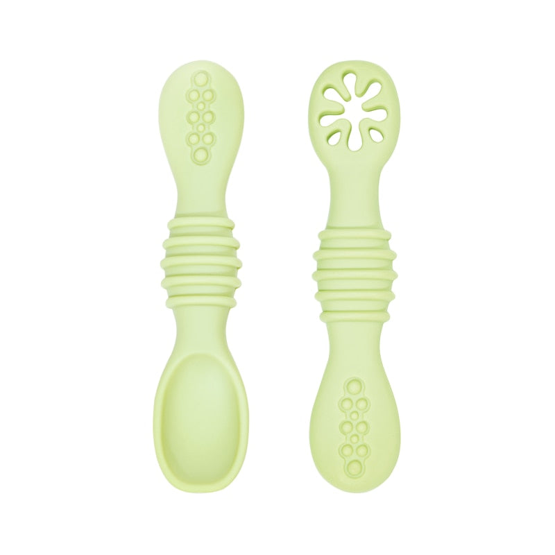 -# 2〜3本セット ベビー スプーン フォーク セット シリコン トレーニング【mh0001127】 - mamahalo shop - ベビーキッズ食器 -  べビー服 - 子供服 - 男の子 - 女の子