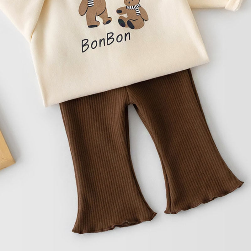 -ベビー キッズ チェック 無地 フリル フレア レギンス パンツ【mh0001438】 - mamahalo shop - レギンスパンツ -  べビー服 - 子供服 - 男の子 - 女の子